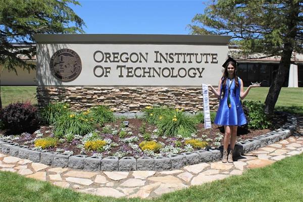 Allison Cook - Oregon Institute of Technology sign