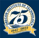 75th Logo blue background