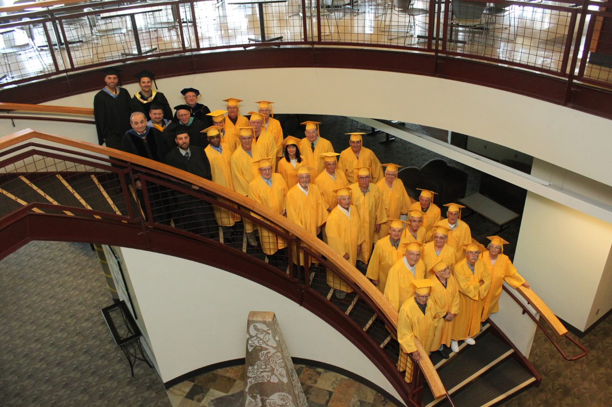 Golden Owls - CU Stairs