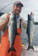 Stuart Jantze with two caught fish