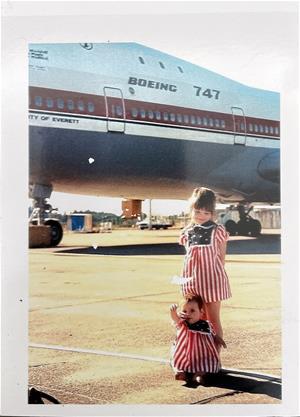 Jessica Kinman childhood photo at Boeing